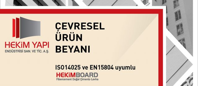 Hekim Yapı Fibercement Ürünlerine EPD Belgesi Aldı