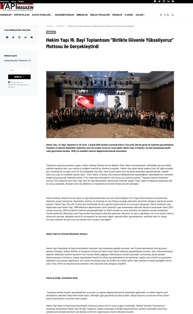 Yapı Magazin Dergisi