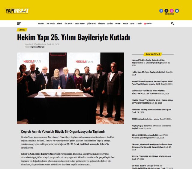 Yapı İnşaat Dergisi