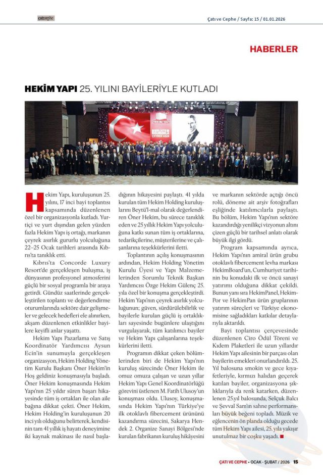 Çatı Cephe Dergisi