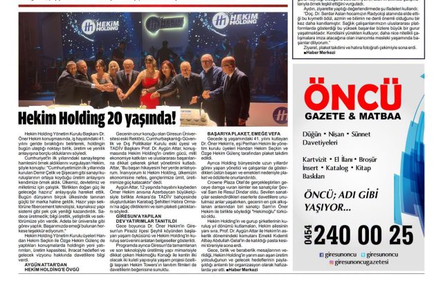 Giresun Öncü Gazetesi